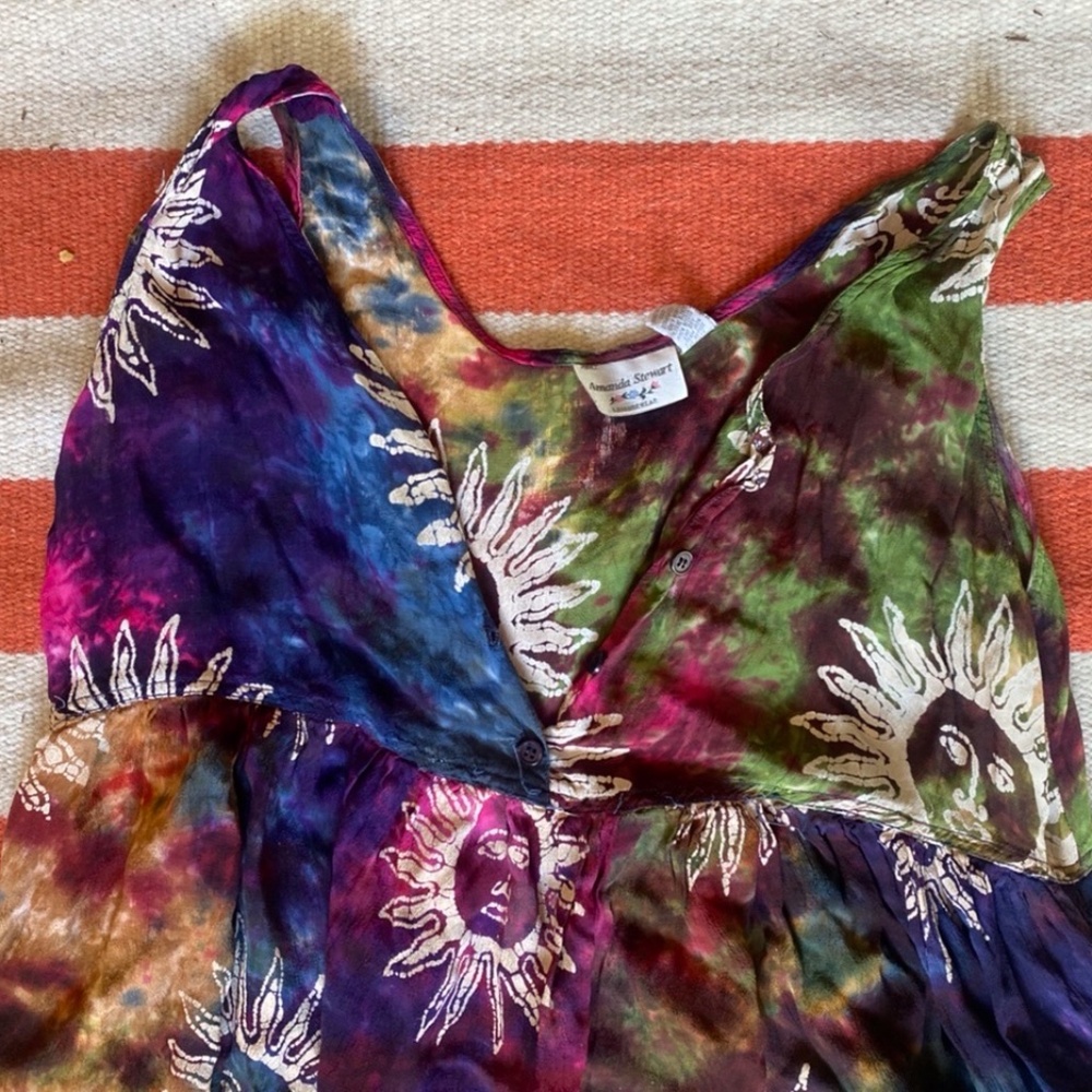 Amanda Stewart tie dye sun dress